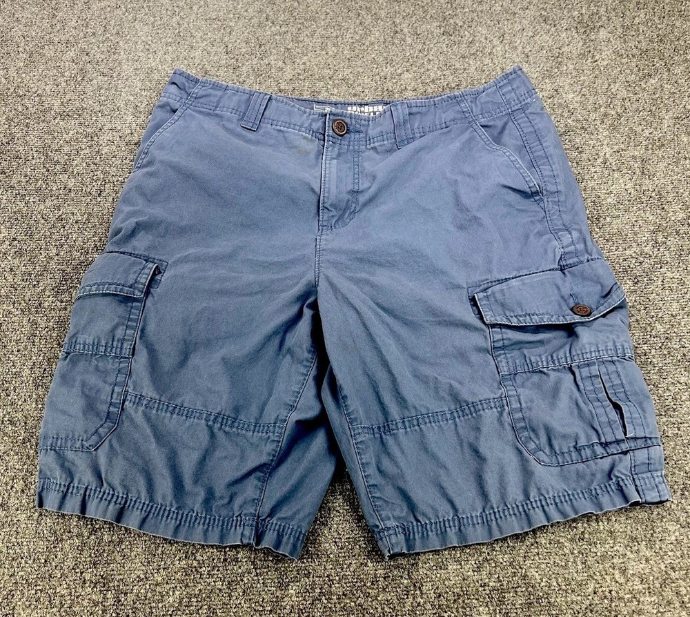 Urban Pipeline Cargo Shorts Mens 36 Blue Cotton Classic Length Preppy Y2K Wear