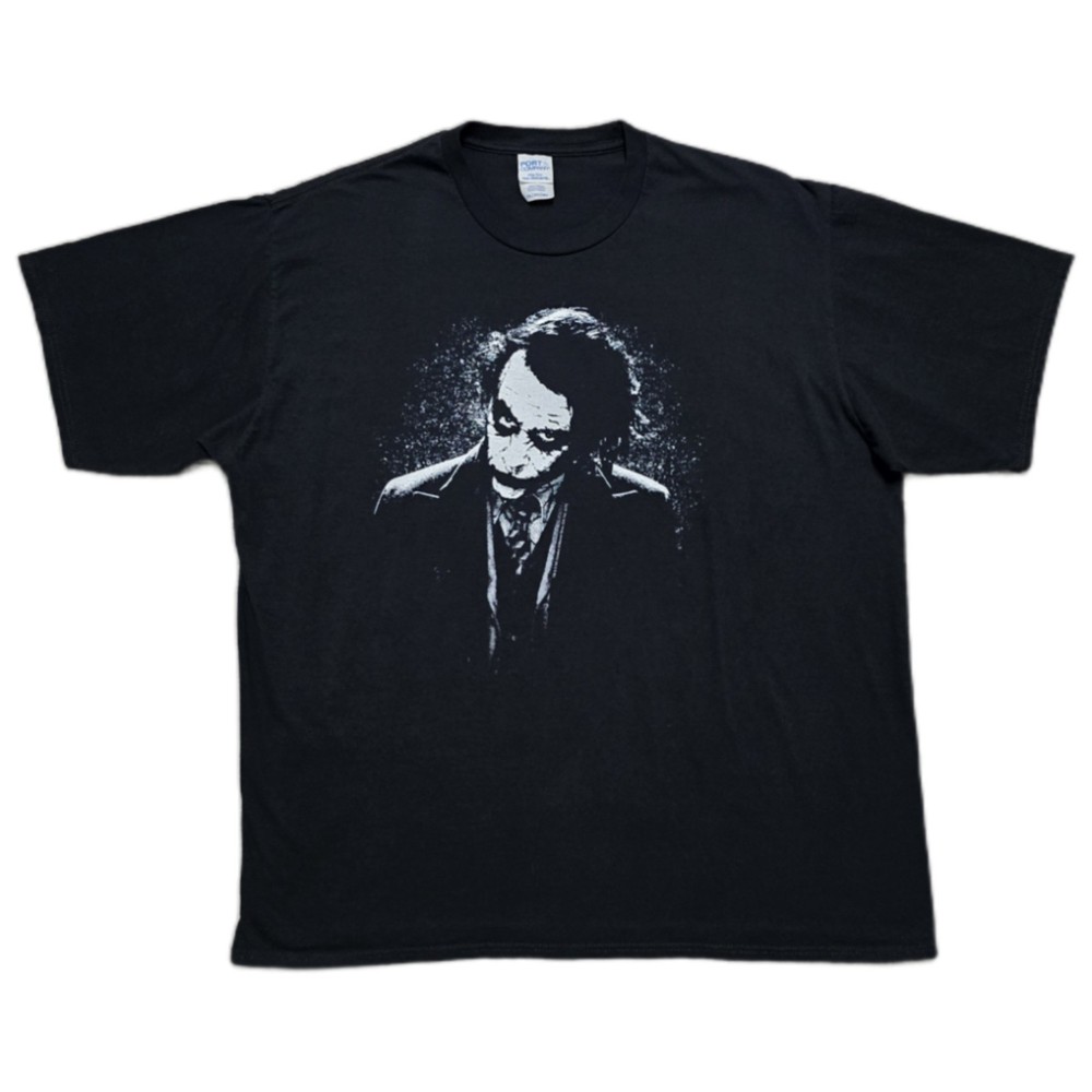 Vintage 2008 Batman The Dark Knight Joker T-Shirt Heath Ledger Sz XL Rare