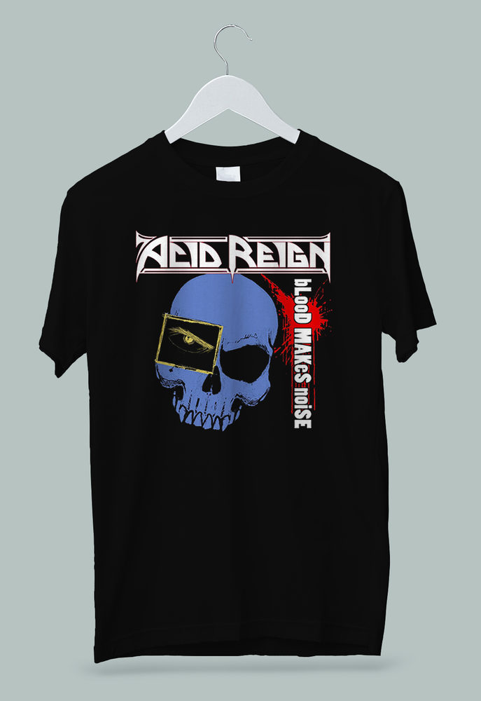 Acid Reign Blood Makes Noise Graphic T-Shirt in Sizes S to 3XL-image
