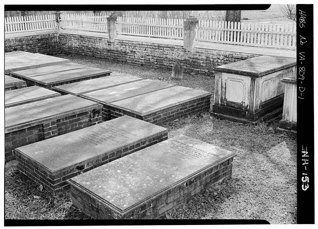 Photo:Cheriton Virginia Eyre Hall Graveyard Tombs 1900s Cemetery Print