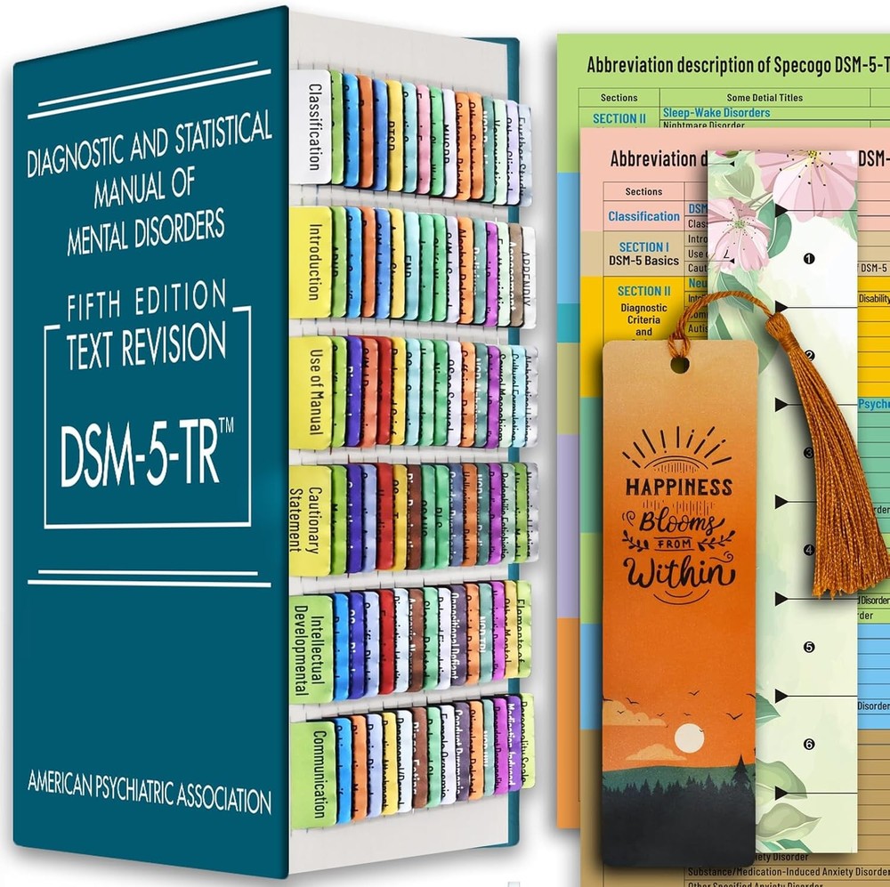 Diagnostic and Statistical Manual of Mental Disorders DSM-5-TR ( Only index tab)