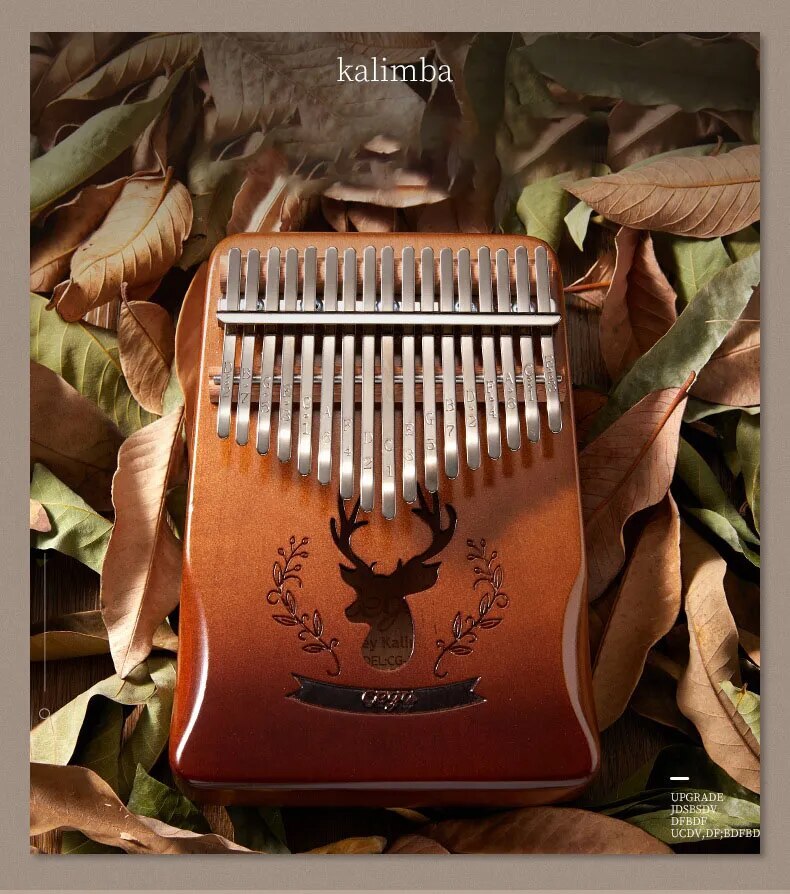 100% New 17 Key Kalimba Instrument Beginner Mini Wooden Professional Portable