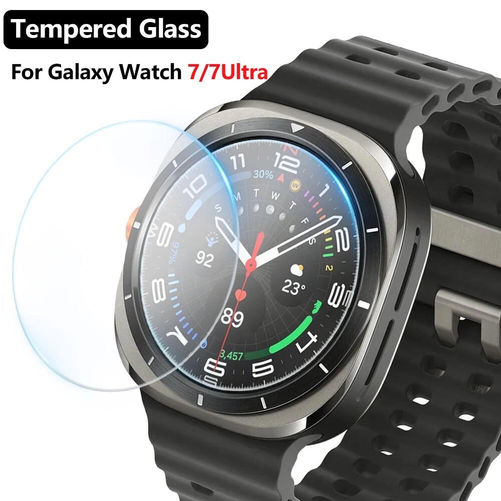 3PCS 9H Tempered Glass Screen Protector for Samsung Galaxy Watch FE 7 LTE Ultra