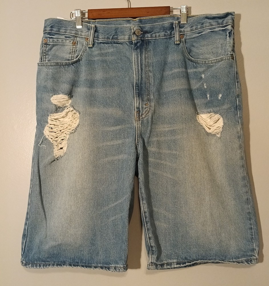 Levi Strauss & Co Men's 569 Distressed Denim Shorts Size 40