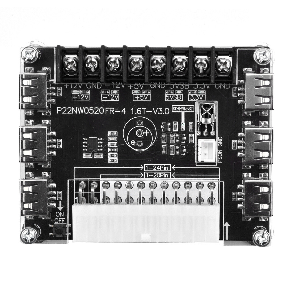 USB Desktop Chassis Power Supply ATX Adapter Board Take Power Board Lead Module