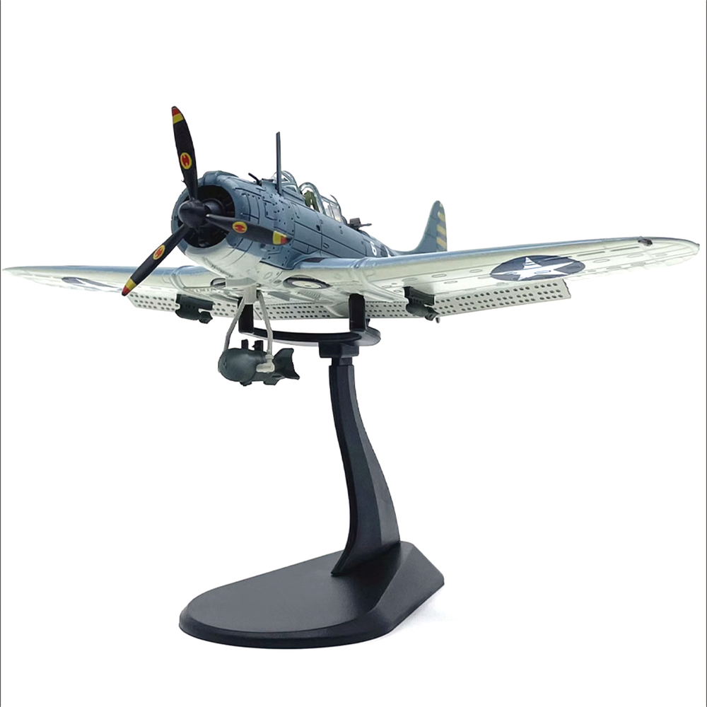 1/72 US SBD-3 Dive Bomber Fighter Alloy Aircraft Model Military Plane Display