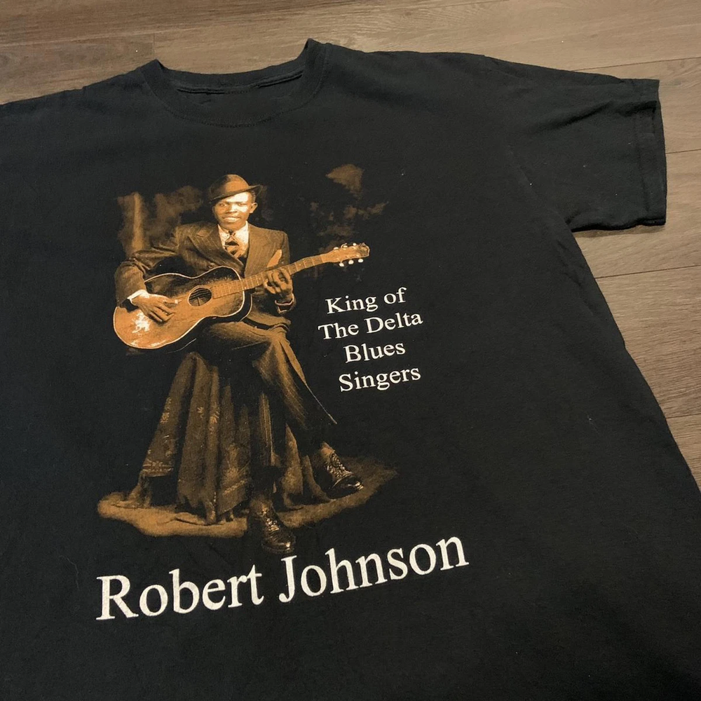 ROBERT JOHNSON Gift For Fans Cotton Black T Shirt S-5XL MC641