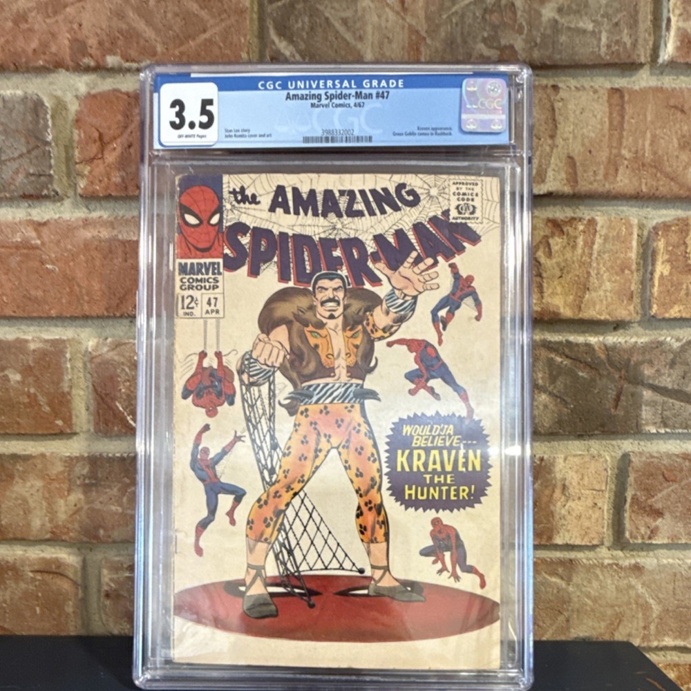 The Amazing Spider-Man #47 Marvel Comics CGC 3.5 Kraven 1967