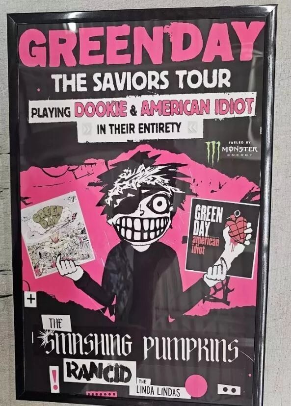 Green Day the Saviors 2024 N America Tour Poster