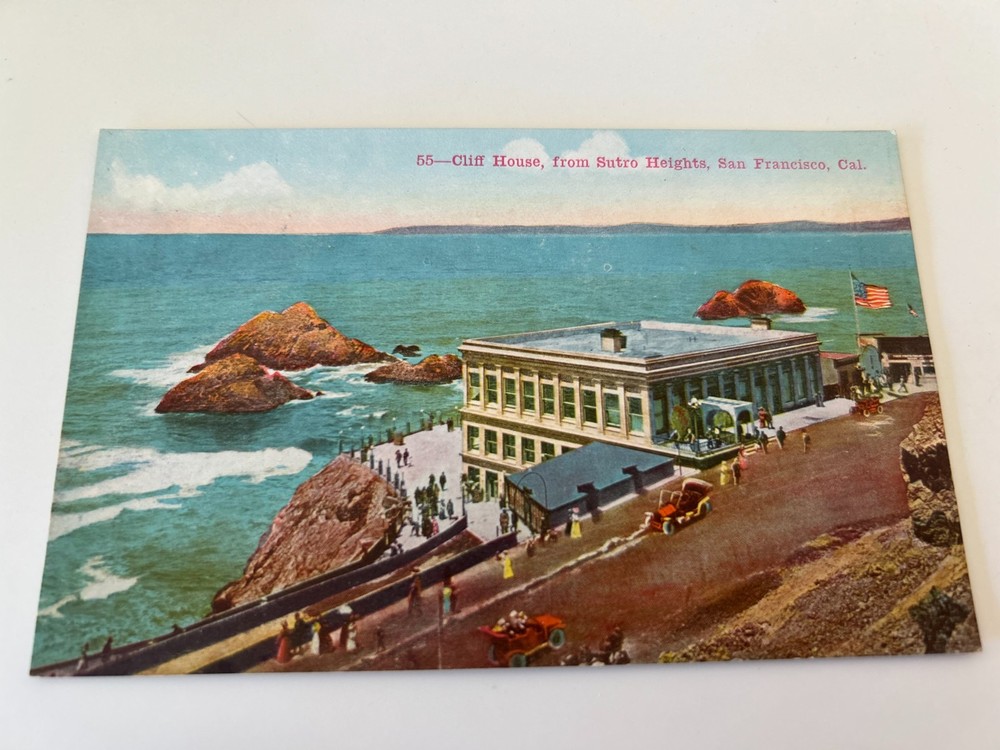 Cliff House from Sutro Heights San Francisco California Postcard