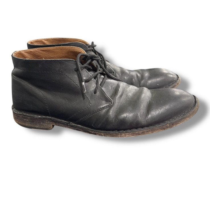 Frye Phillip Men Size 13 Black Leather Ankle Chukka Boot