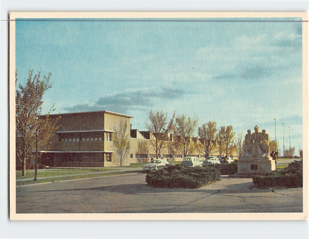 Postcard Vocational School And Monument To Father Flanagan Boys Town NE USA