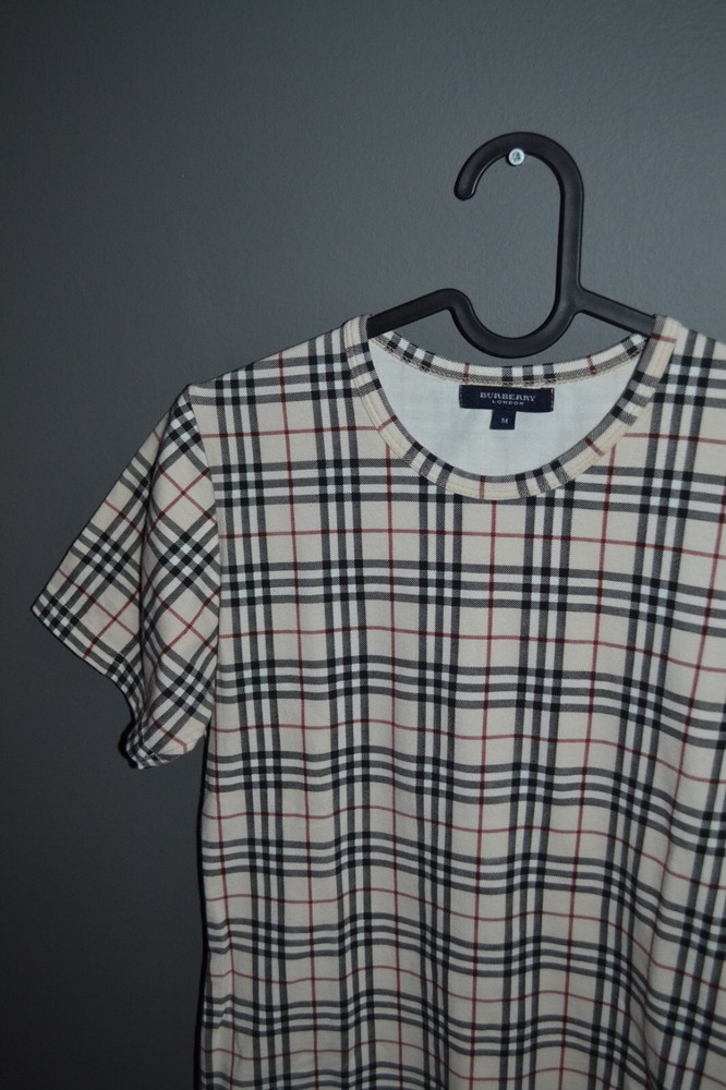 Burberry Vintage Novacheck Checkered T-shirt Women's Stretch M