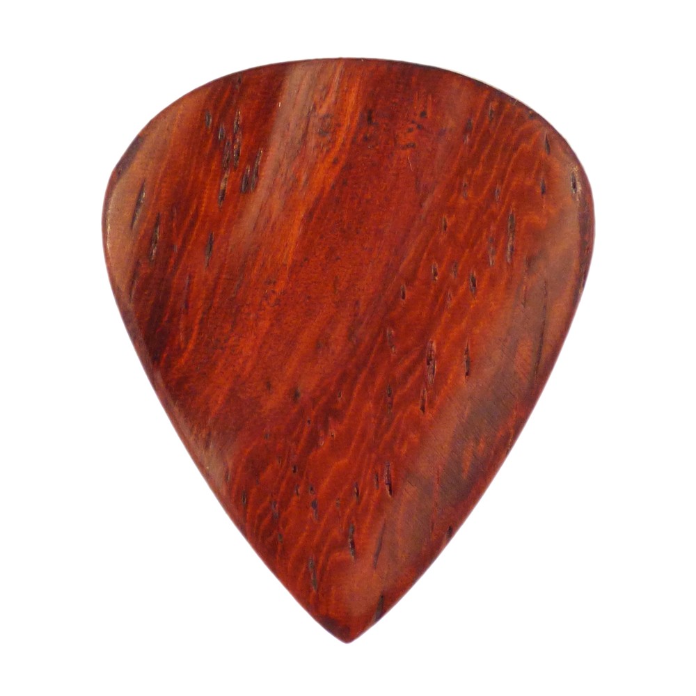 Padauk Wood Guitar Pick - 3.0 mm - 351 Groove Shape - Handmade Exotic Plectrum