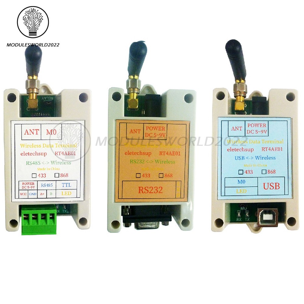 RS485 RS232 USB Wireless Transceiver 433M 868M Transmitter Receiver Module