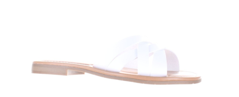 Xappeal Womens Andie White Sandals Size 7.5 Comfortable Casual Summer Footwear