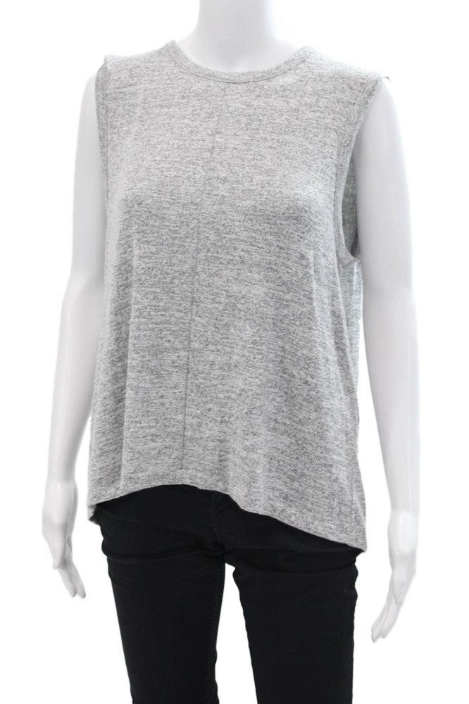Rag & Bone Jean Womens Sleeveless Round Neck Knit Top Solid Gray Size LFree Shipping in US $100+ Orders | $6.95 Orders Below