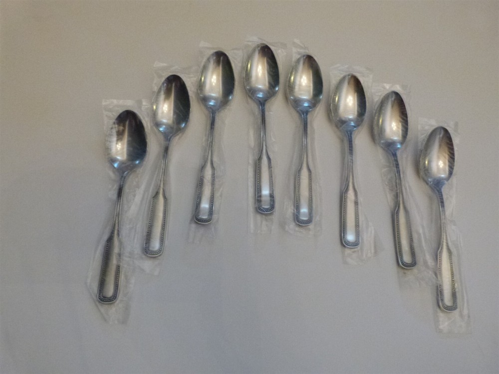 8 NEW VINTAGE 1776 Stainless Flatware by SALEM TEASPOONs 6 1/8