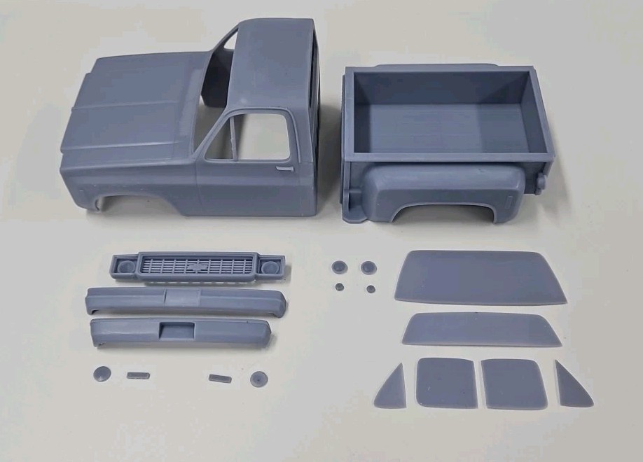 ABS-Like Resin 3D Printed 1/18 Scale 1974 Chevy C10 StepSide Body-image