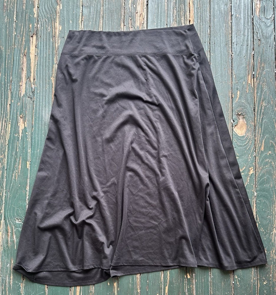 Ashley Stewart Skirt Women’s 22/24 Black Blend Long Flare