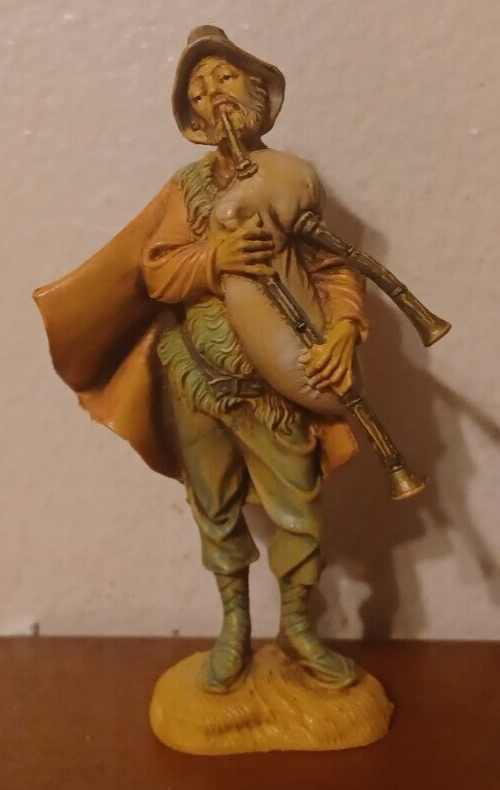 Vintage Fontanini Heirloom Nativity Josiah & Bagpipe Made in Italy