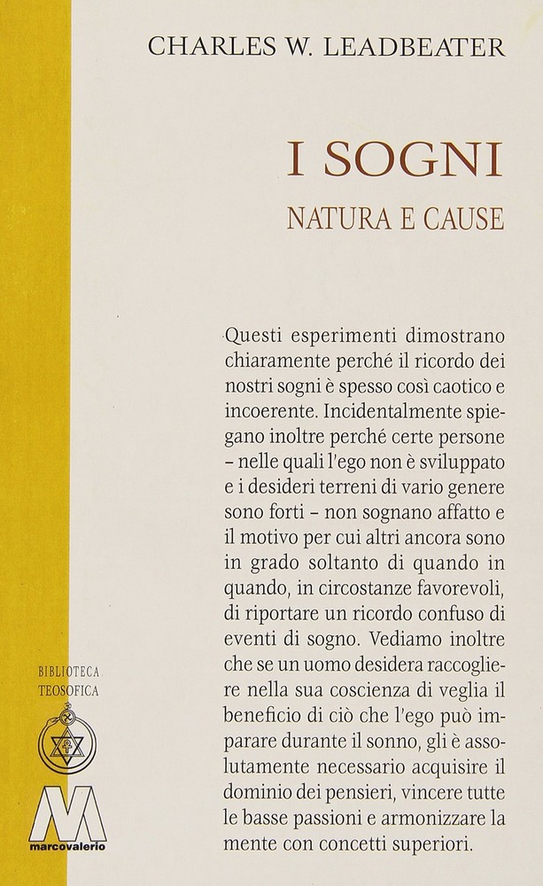 Charles W. Leadbeater I sogni. Natura e cause (Paperback)Another great item from Rarewaves USA | Free delivery!