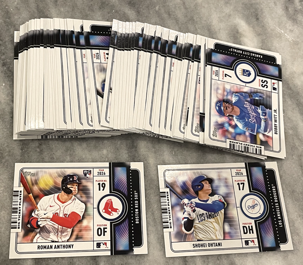 2026 Topps Big Ticket Players Inserts You Pick Complete Your Set