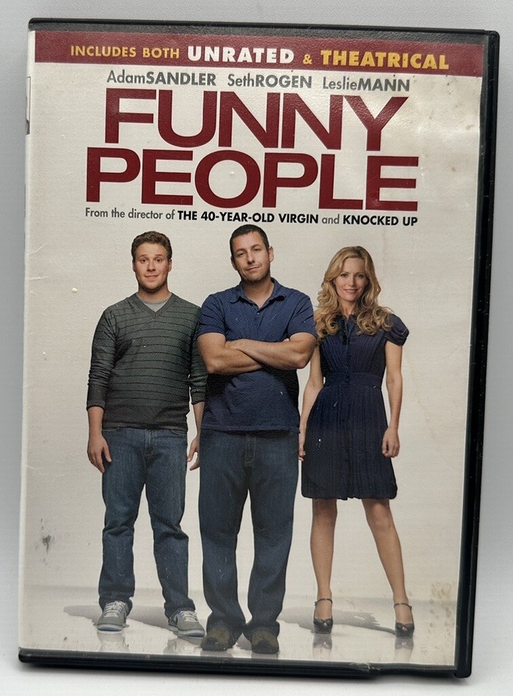 Funny People DVD Adam Sandler Seth Rogen Leslie Mann  Free Shipping 2009