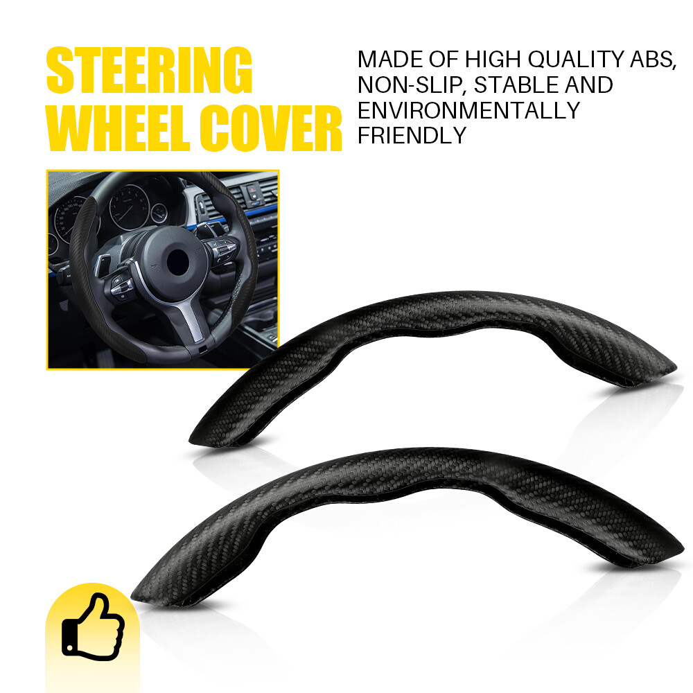 Car Steering Wheel Booster Cover ABS Carbon Fiber Color For Honda Civic Auto US