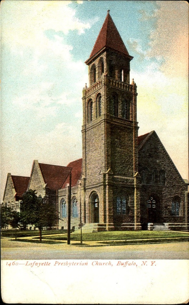 Lafayette Presbyterian Church Buffalo New York NY UDB c1905