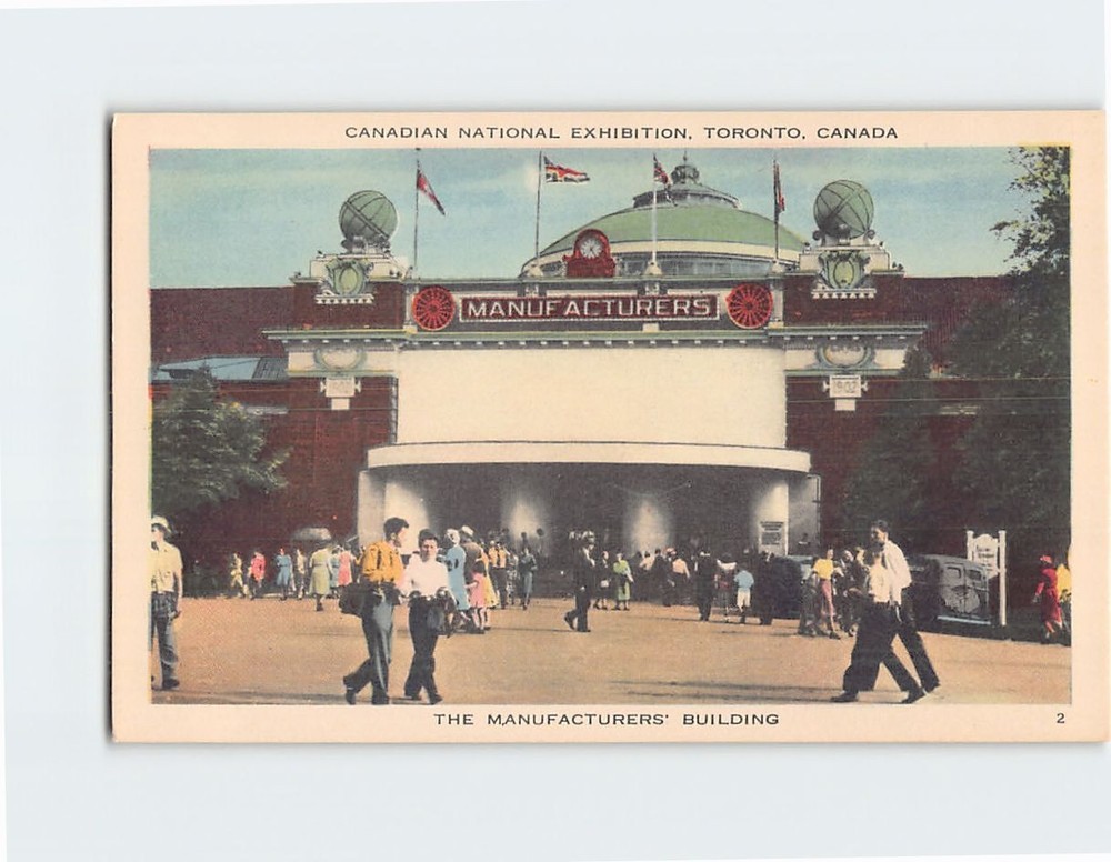 Postcard The Manufacturers Building Canadian National Exhibition Toronto Canada