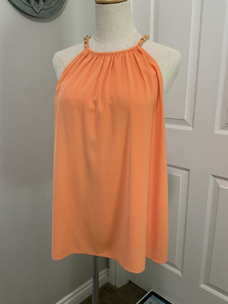 Women’s MICHAEL KORS ORANGE TANK TOP SIZE L LARGE