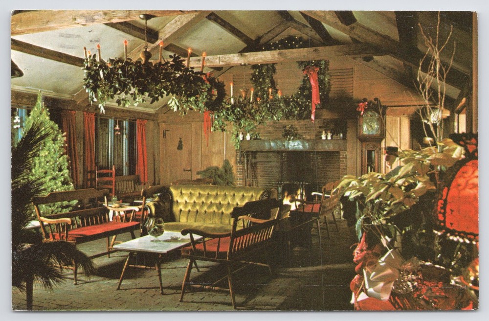 State View~Log Cabin Scene Holyoke Massachusetts~Vintage Postcard