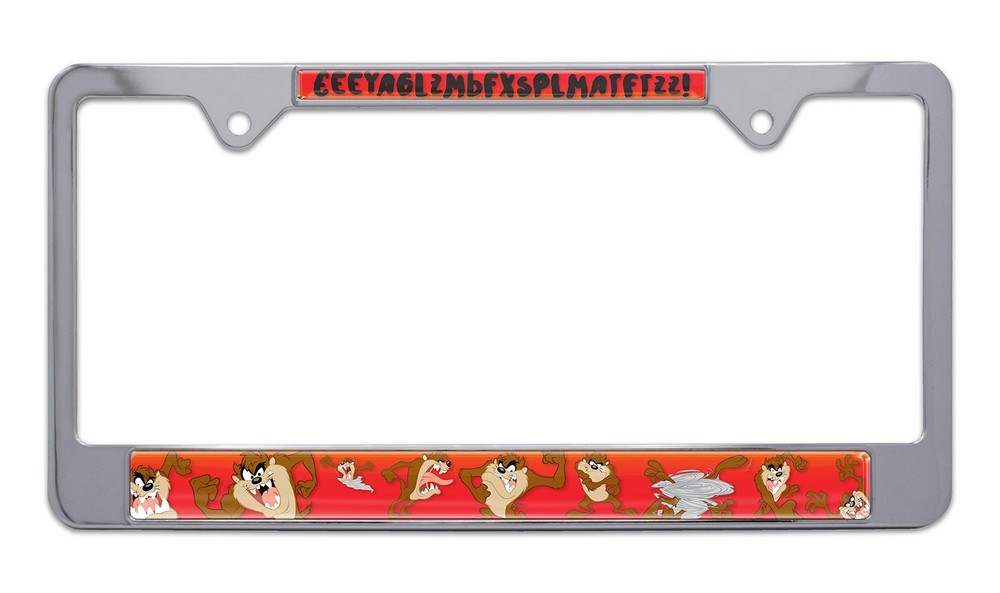 Elektroplate Tasmanian Devil Chrome License Plate Frame (Taz, Standard)