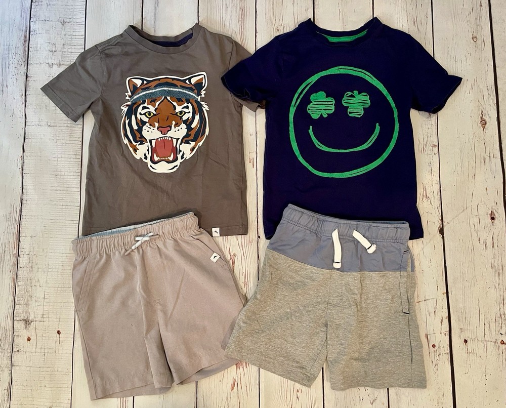 Boys Tommy Bahama Active Size 5/6 Shorts T-Shirt Outfit Set 4-Piece Lot