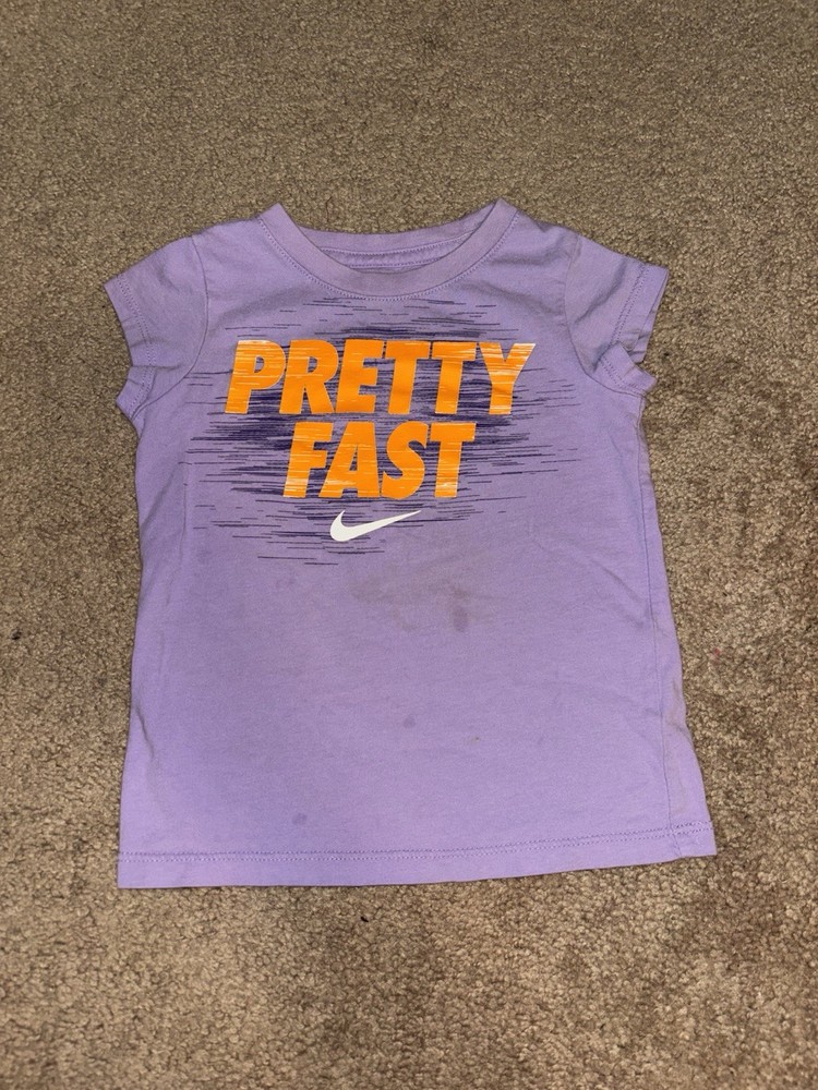 Nike Toddler Girl 3T Light Purple Short Sleeve T-Shirt