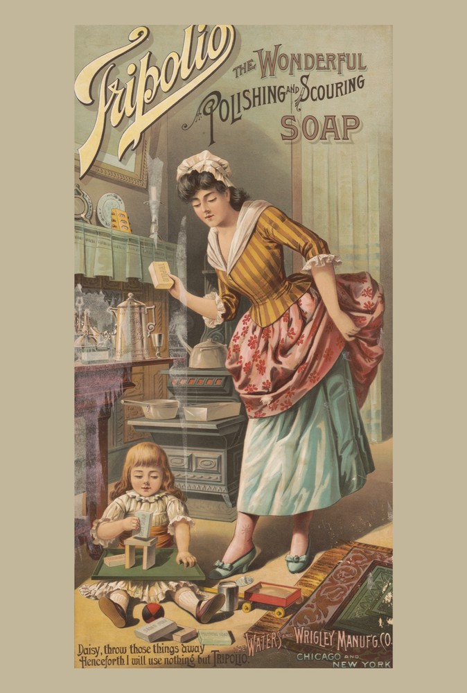 9648.Decoration Poster.Room Wall art.Home decor.Scouring victorian Soap.Bathroom