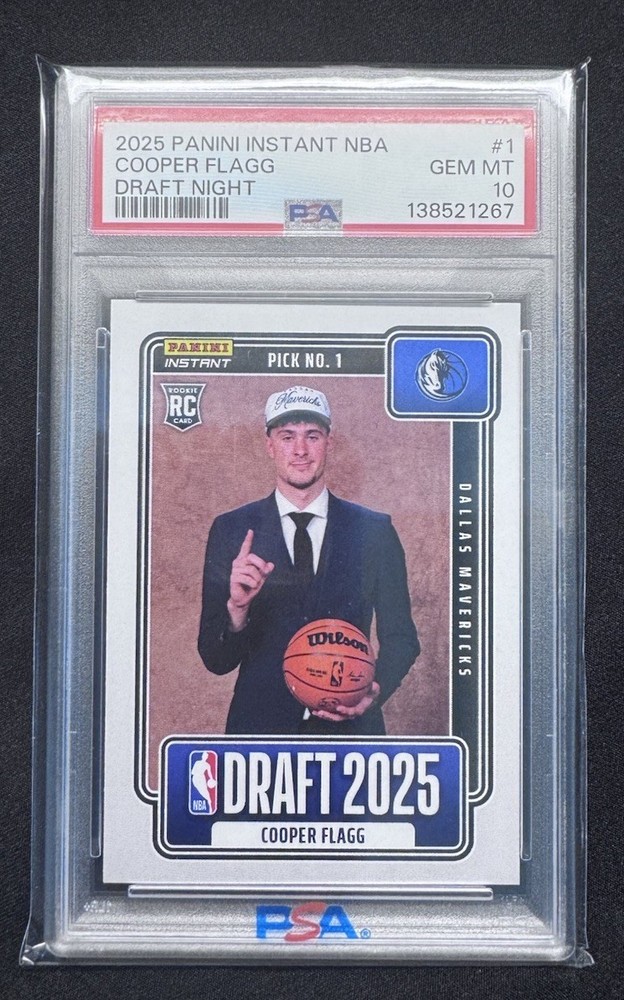 2025-26 Panini Instant - Draft Night 2025 Cooper Flagg #NBADN-1 /68380 (RC)