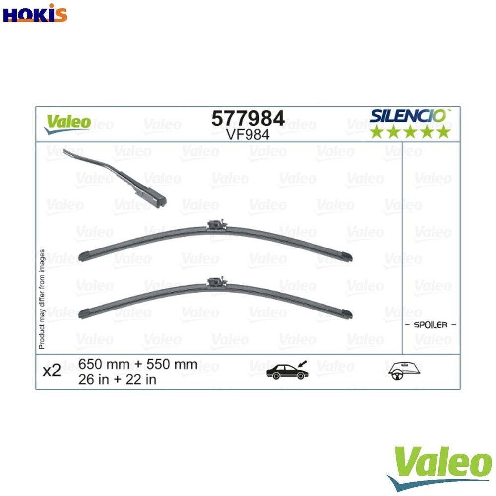 WIPER BLADE 577984 FOR MERCEDES-BENZ OM 654.920 2.0L 4cyl GLEM 256.930 3.0L 6cyl