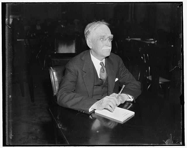 In spotlight before Senate Judiciary Committee. Washington, D.C., April 6.