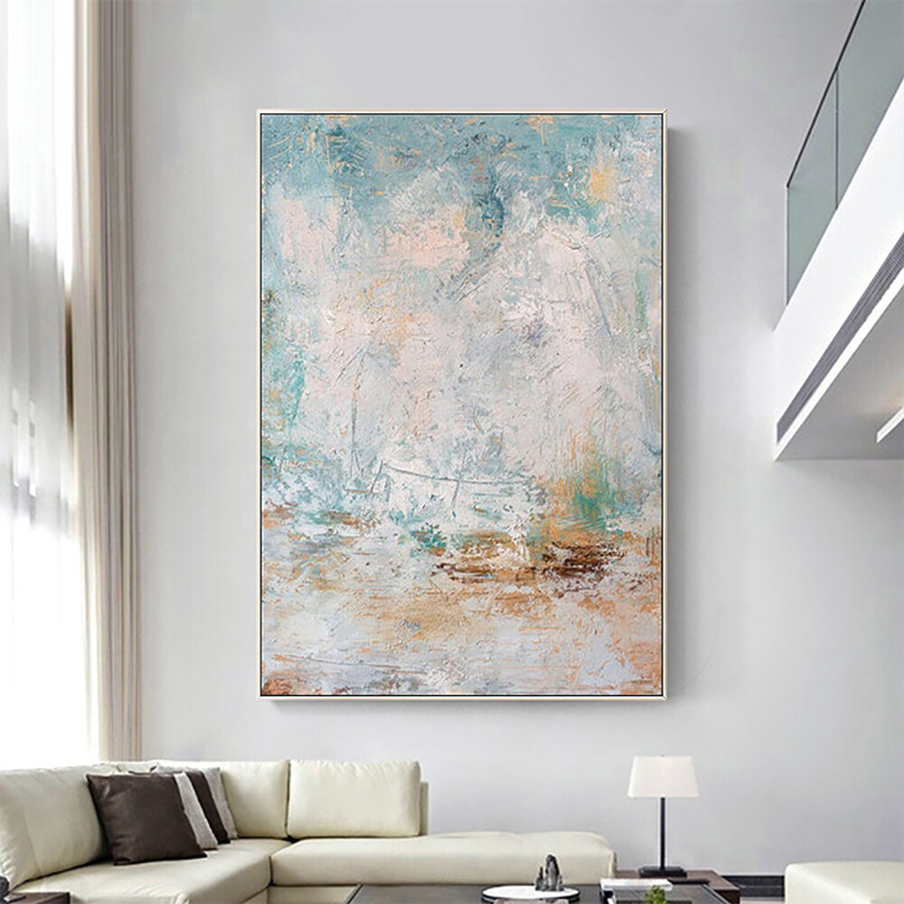 Handpainted Abstract Painting Wall Art Modern Home Decorative Painting Handmade