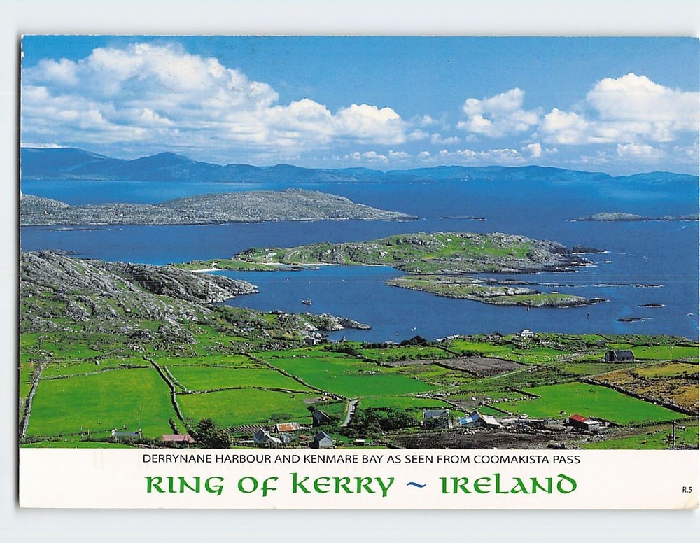 Postcard Derrynane Harbour And Kenmare Bay Ring Of Kerry Ireland