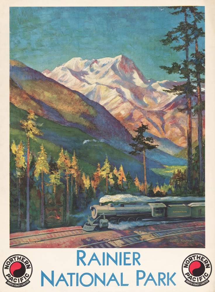 9756.Decoration Poster.Room Wall art.Home interior decor.Rainier National Park