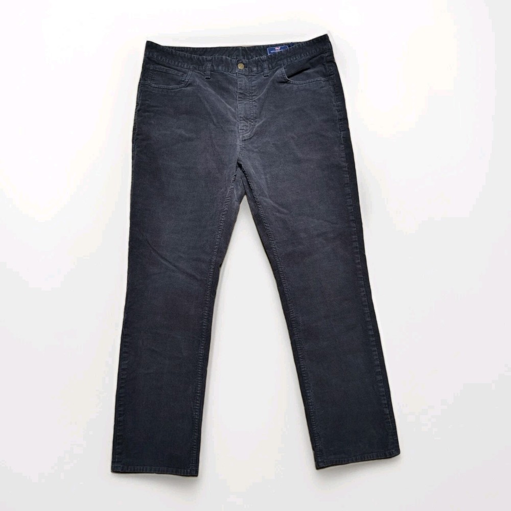 VINEYARD VINES Men's Shep & Ian Gray Corduroy Five Pocket Pants 38x32