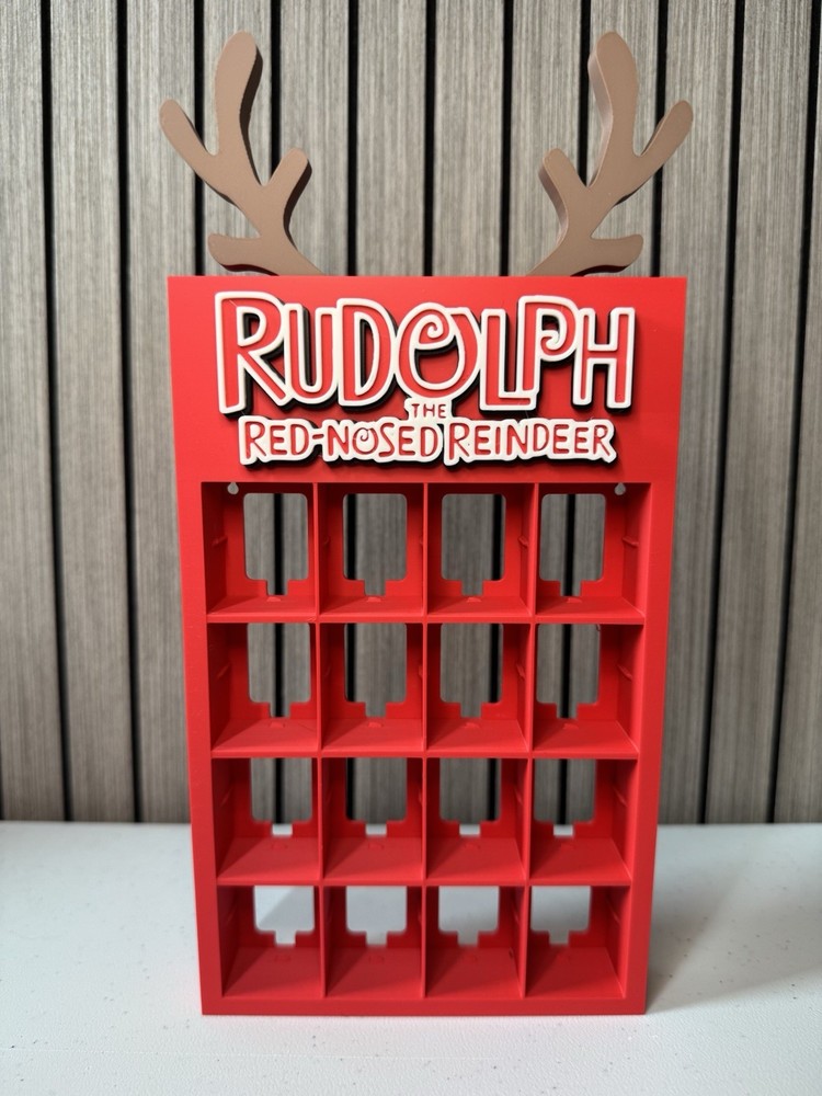 Funko Bitty Pop! Rudolph Complete Set Custom Display Case with Antlers