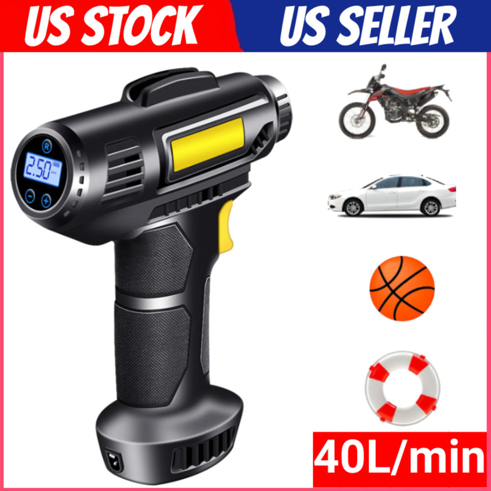 Car Air Tire Pump Inflator Compressor LED Digital Electric Portable 150PSI 12V