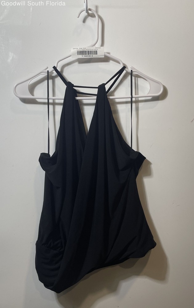 Express Womens Black Sleeveless Spaghetti Strap Blouse Top Size Medium