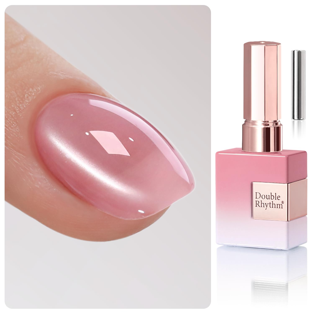 0.5oz Cat Eye Gel Polish with Magnet 15ml Holographic Glitter Shimmer Translucent