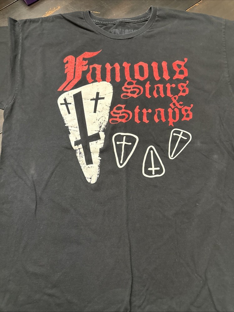 Vintage Stars & Straps Travis Barker Blink 182 Sz LARGE