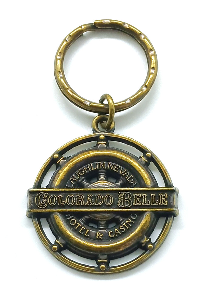 Vintage Colorado Belle Laughlin Nevada Hotel Casino Gambling Keyring Keychain